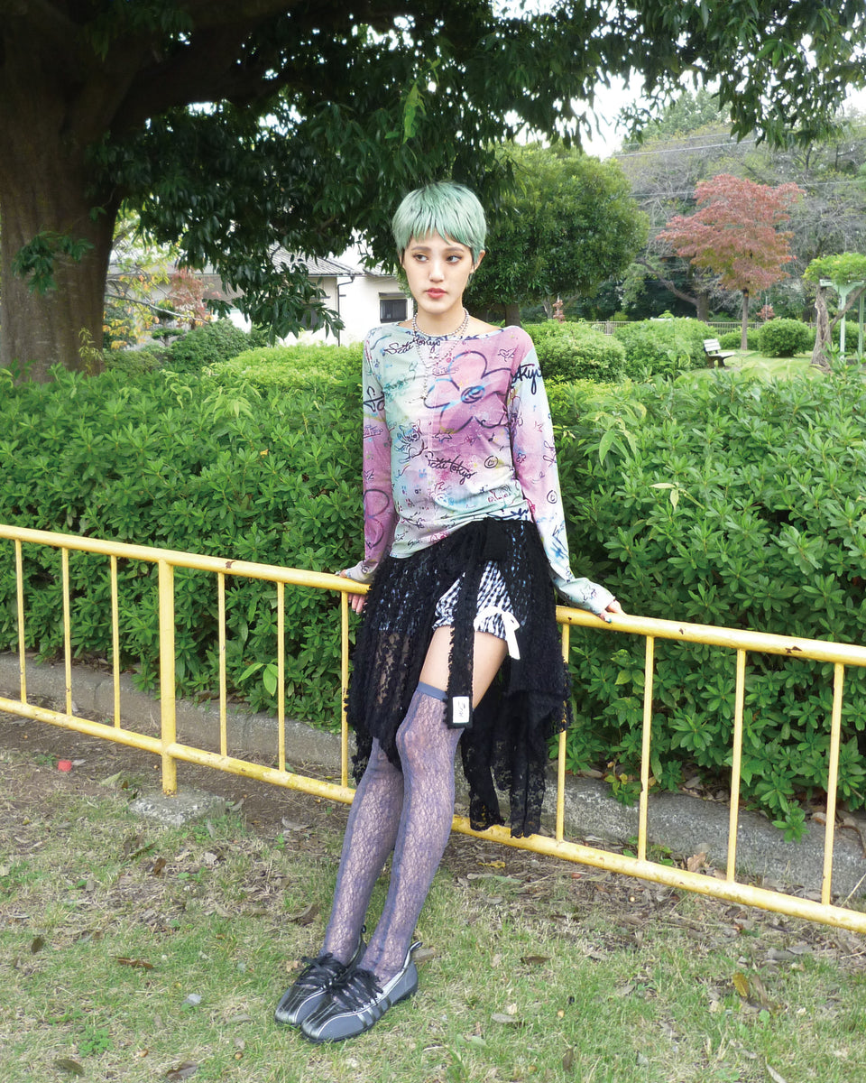 早い者勝ち！　chere  トップス SCAI TOKYO SHEER TOPS (dark multi) – Scǎi tokyo