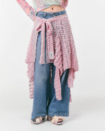 【受注商品】LACE WRAP SKIRT (pink)