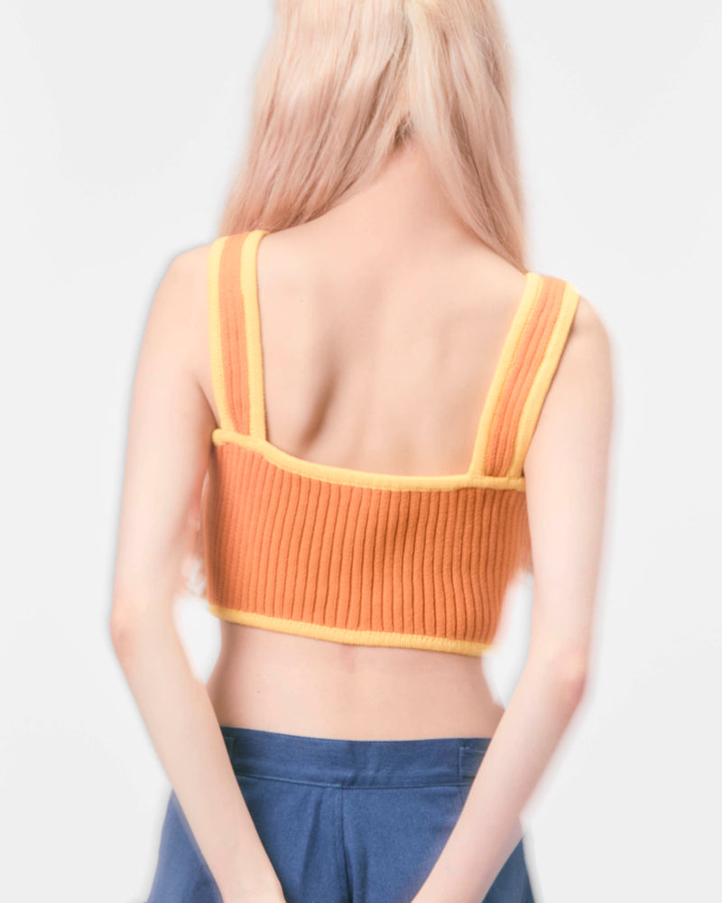KNIT BUSTIER (orange)