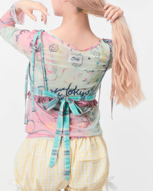 [再入荷] SHEER BUSTIER (green/navy) - LAST 1