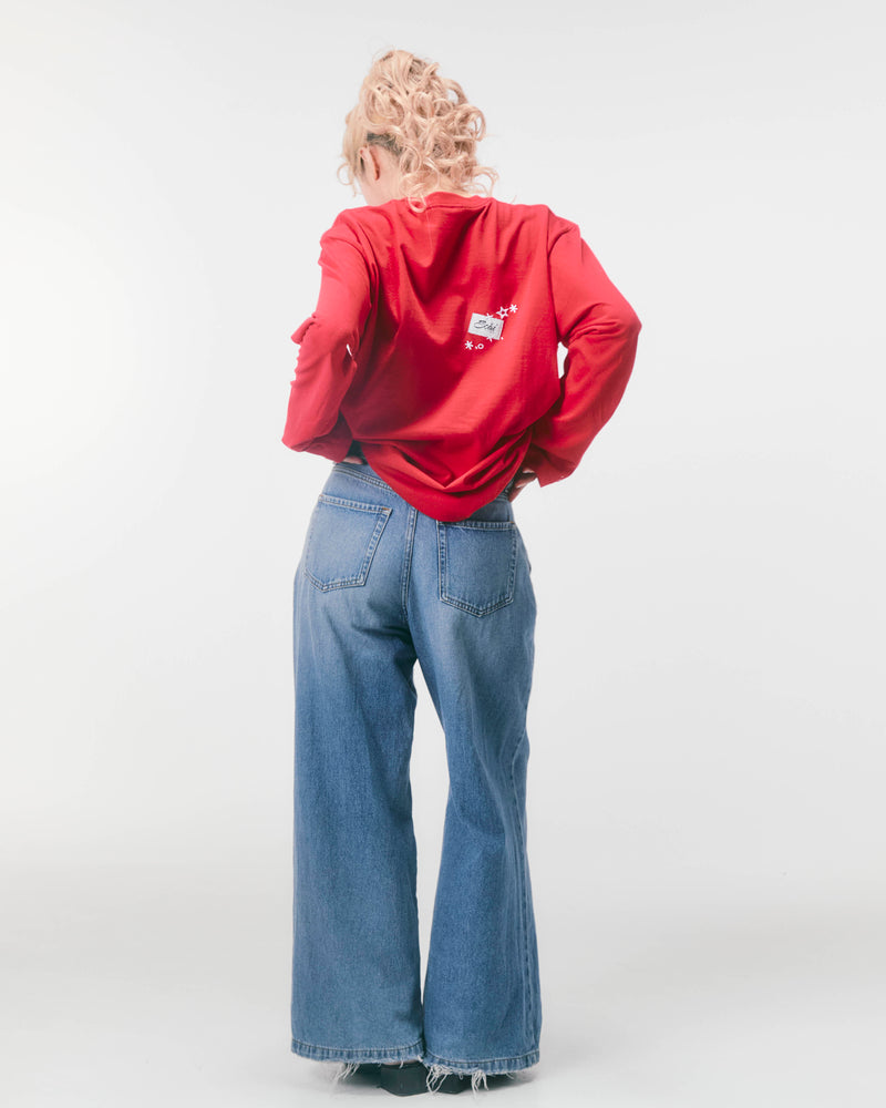 KIRA KIRA LONG SLEEVE TEE (red)