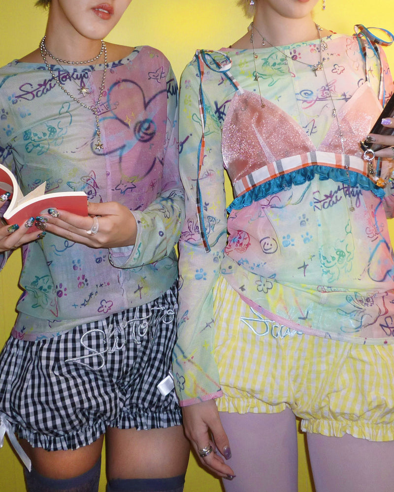 SCAI TOKYO SHEER TOPS (light multi)