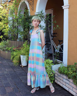 MAXI DRESS (blue multi) - LAST 1