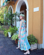 MAXI DRESS (blue multi) - LAST 1