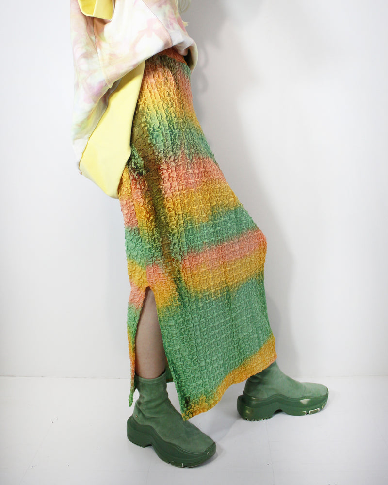 
            
                Load image into Gallery viewer, TIEDYE SKIRT (yellow/green)
            
        
