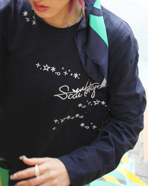 KIRA KIRA LONG SLEEVE TEE (navy)