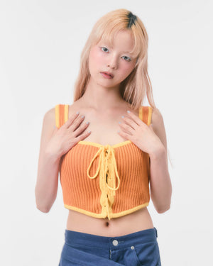 KNIT BUSTIER (orange)