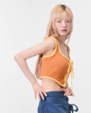 KNIT BUSTIER (orange)