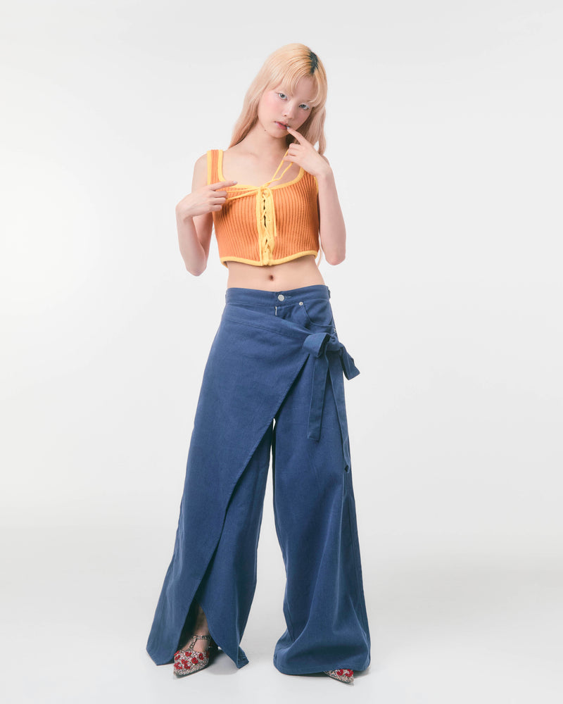 KNIT BUSTIER (orange)