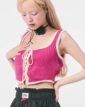 KNIT BUSTIER (pink)