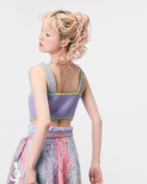 KNIT BUSTIER (purple)