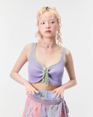 KNIT BUSTIER (purple)