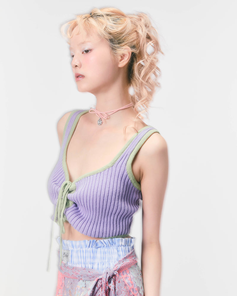 KNIT BUSTIER (purple)