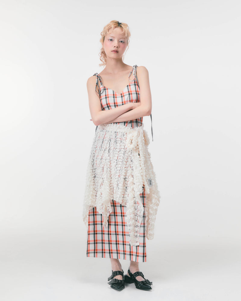 LACE WRAP SKIRT (white) - LAST 1
