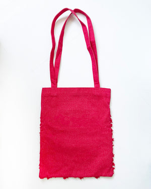 
            
                Load image into Gallery viewer, 【予約商品】LACE DENIM TOTE (red)
            
        