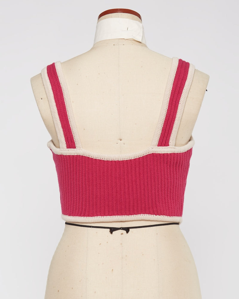 
            
                Load image into Gallery viewer, KNIT BUSTIER (pink)
            
        