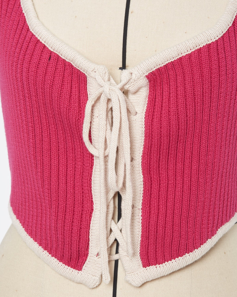 KNIT BUSTIER (pink)