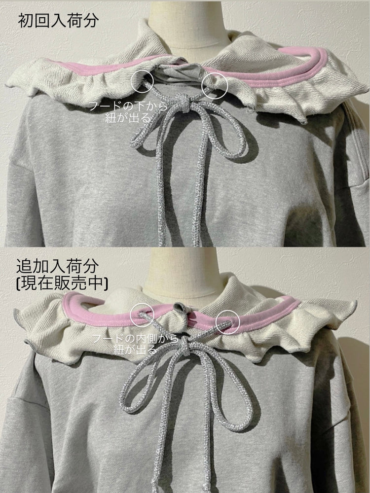
            
                Load image into Gallery viewer, [RESTOCK] FRILL HOODIE (green)
            
        