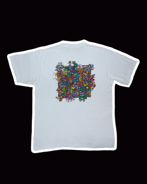 
            
                Load image into Gallery viewer, T.D.BRUDER collaboration &amp;#39;COLORFUL WORLD&amp;#39; Tee (white)
            
        