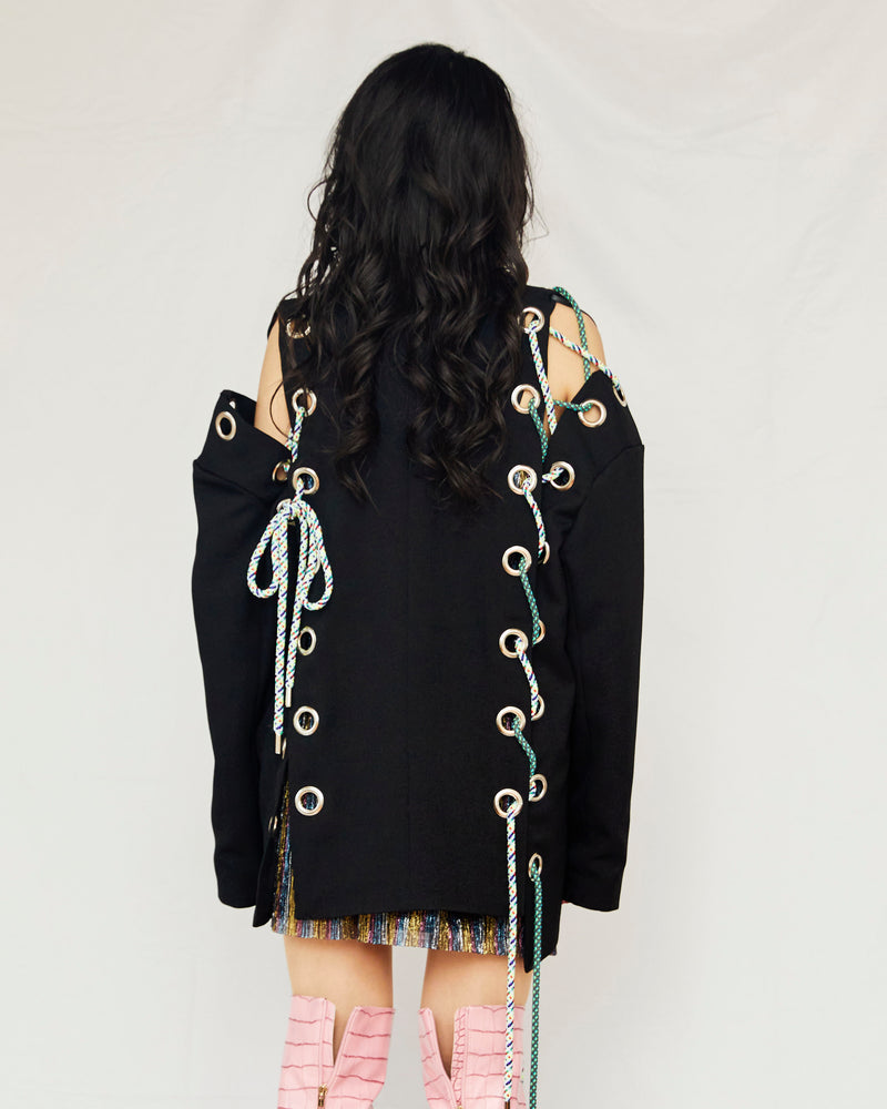 
            
                Load image into Gallery viewer, [MADE-TO-ORDER] LACE UP JACKET
            
        