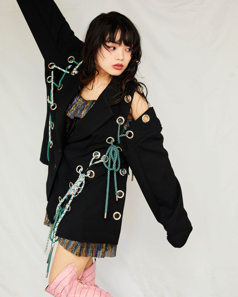 
            
                Load image into Gallery viewer, [MADE-TO-ORDER] LACE UP JACKET
            
        