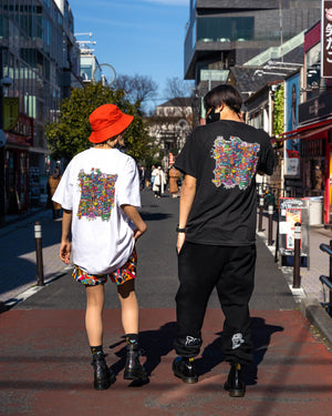 T.D.BRUDER collaboration 'COLORFUL WORLD' Tee (black)